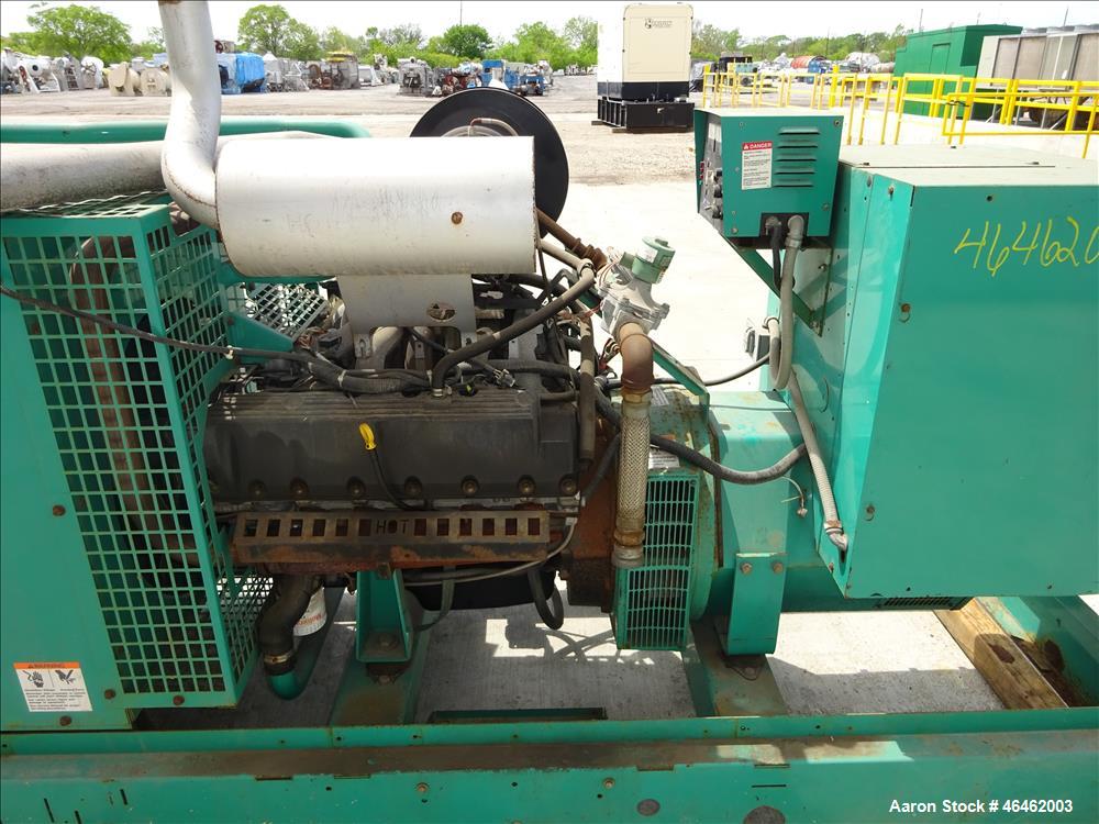 Used Cummins 100 kW standby natural gas generator set, model GGHH-5565115