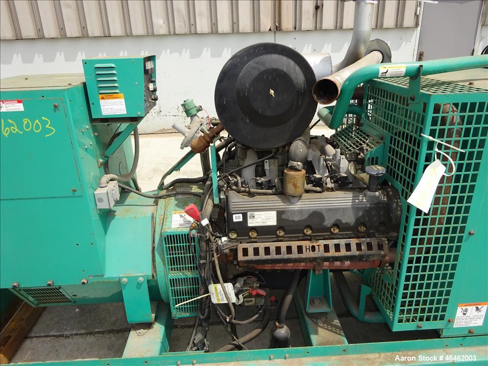 Used Cummins 100 kW standby natural gas generator set, model GGHH-5565115