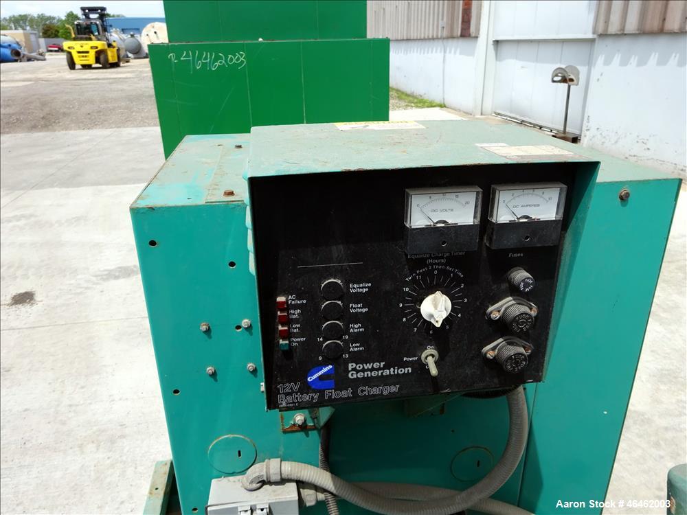 Used Cummins 100 kW standby natural gas generator set, model GGHH-5565115