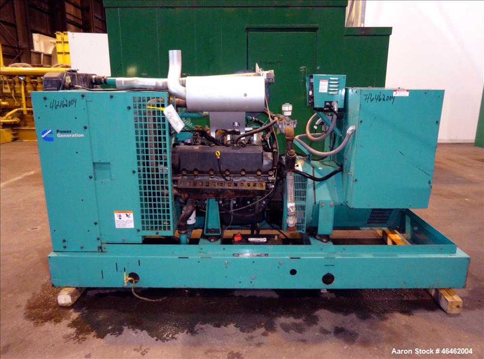 Used Cummins 100 kW standby natural gas generator set, model GGHH
