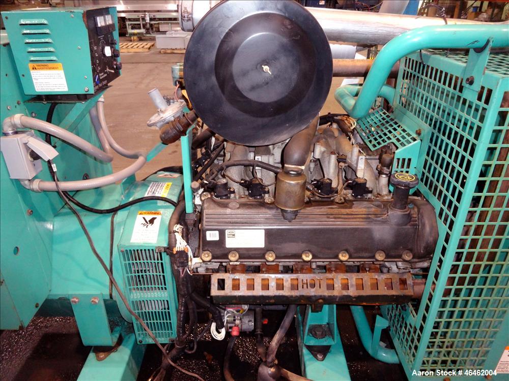 Used Cummins 100 kW standby natural gas generator set, model GGHH