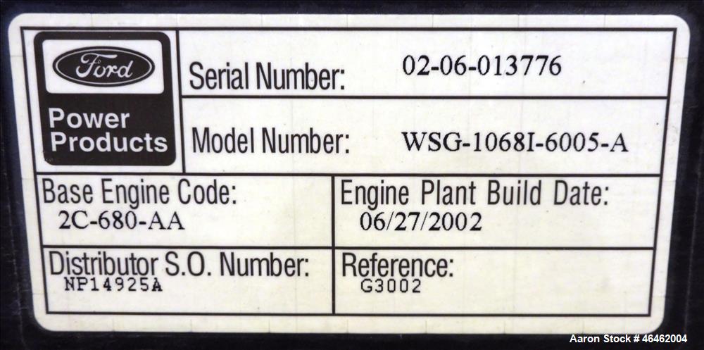 Used Cummins 100 kW standby natural gas generator set, model GGHH