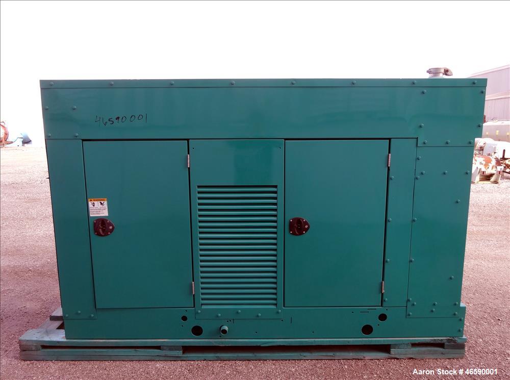 Used Cummins 100 kW natural gas generator set model GGHH-5776259, SN-I060976839. Ford WSG-1068 engine rated 176 HP at 1800 RPM, SN-06RS59698. 3/60/120/208V, 12 lead reconnectable to other voltages. 4...