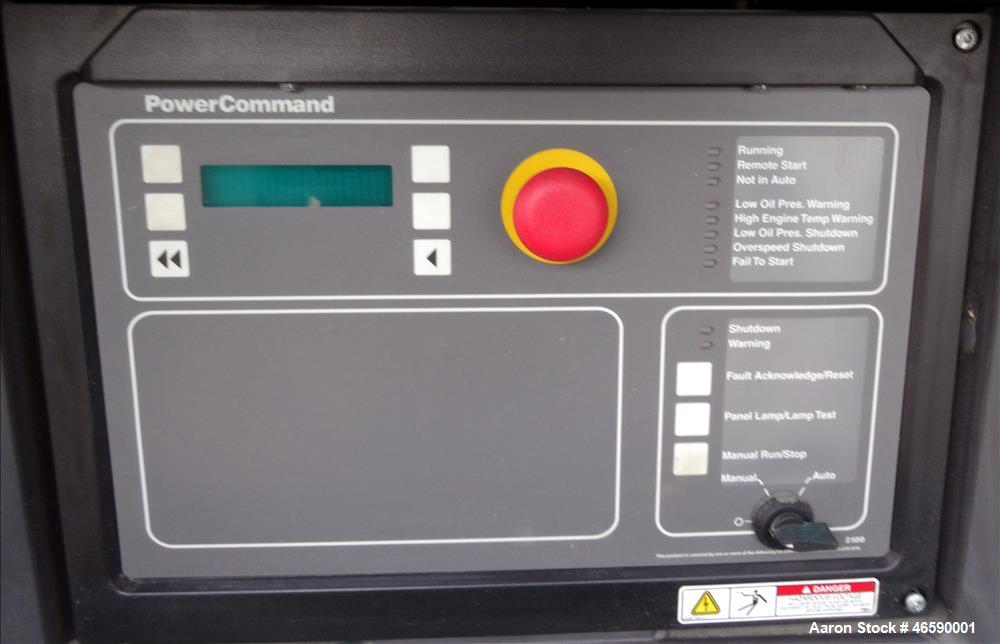 Used Cummins 100 kW natural gas generator set model GGHH-5776259, SN-I060976839. Ford WSG-1068 engine rated 176 HP at 1800 RPM, SN-06RS59698. 3/60/120/208V, 12 lead reconnectable to other voltages. 4...