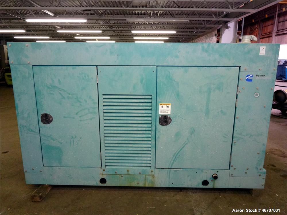Used Cummins 150 kW natural gas generator model GGLB. GM8.1L-HO engine.