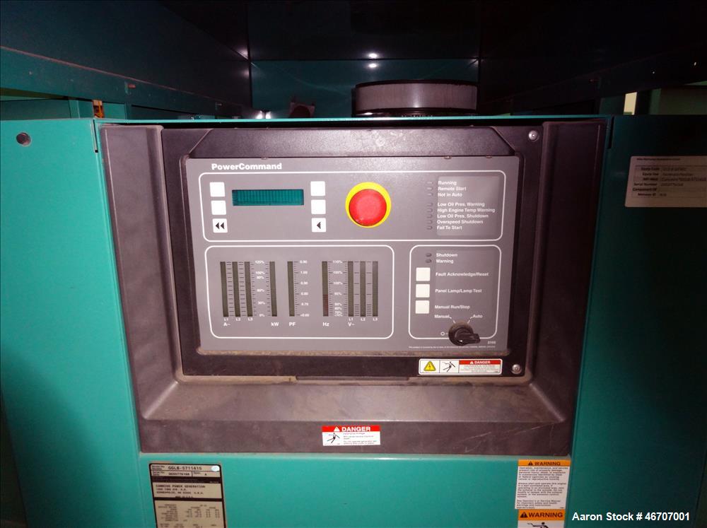 Used Cummins 150 kW natural gas generator model GGLB. GM8.1L-HO engine.