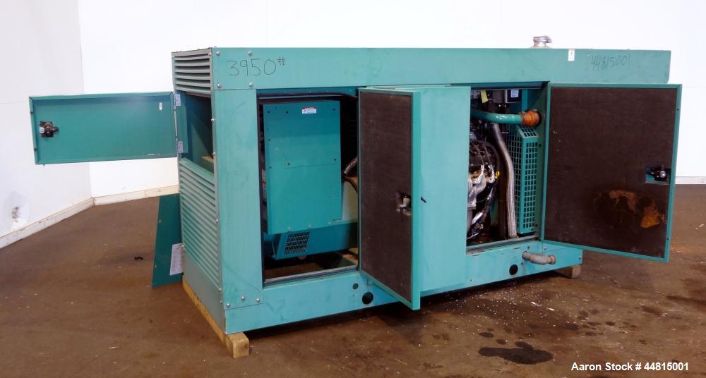 Used Cummins 150 kW standby natural gas generator set, model GGLB-5739915, SN-I050829111. GM8.1L-HO engine rated 225 HP @ 1800 RPM, EPA certified to SI stationary emission regulation 40 CFR, part 60....