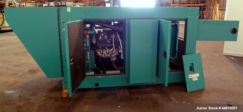 Used Cummins 150 kW standby natural gas generator set, model GGLB-5739915, SN-I050829111. GM8.1L-HO engine rated 225 HP @ 1800 RPM, EPA certified to SI stationary emission regulation 40 CFR, part 60....