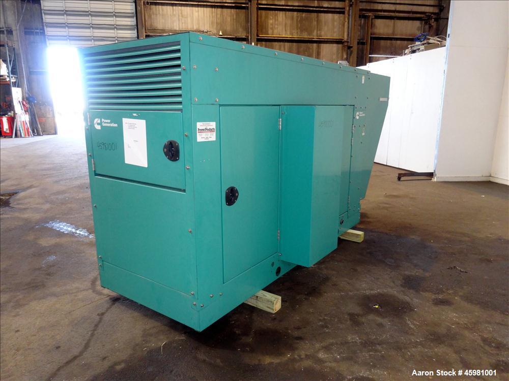 Used Cummins 150 kW natural gas generator, model GGLB. GM8.1L-HO engine.