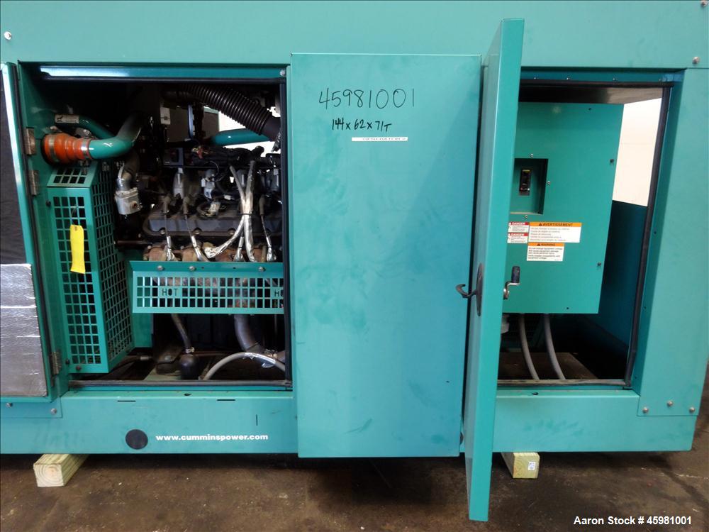 Used Cummins 150 kW natural gas generator, model GGLB. GM8.1L-HO engine.