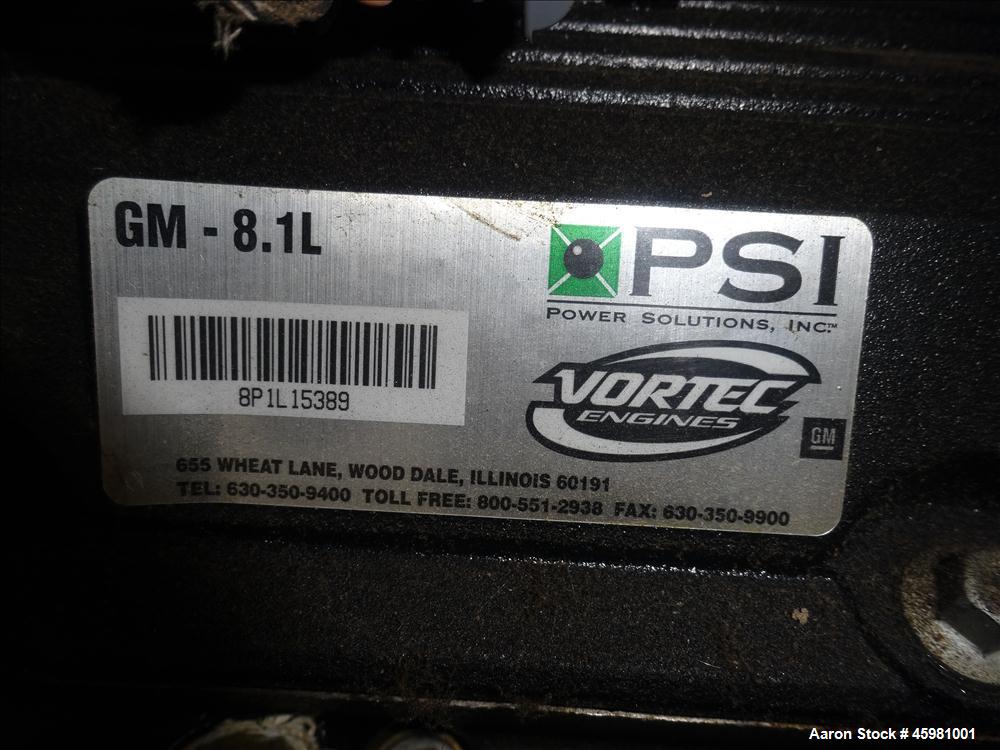 Used Cummins 150 kW natural gas generator, model GGLB. GM8.1L-HO engine.