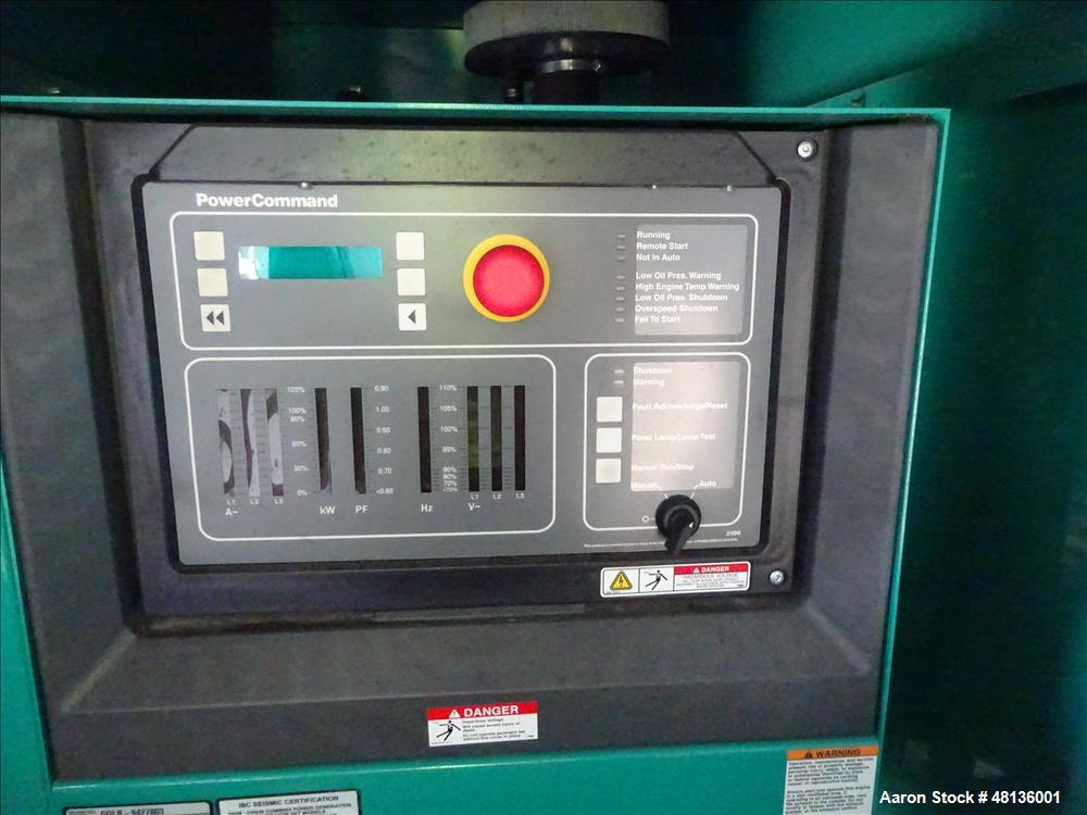Used 2011 Cummins 150 kW natural gas generator, model GGLB. GM8.1L-HO engine