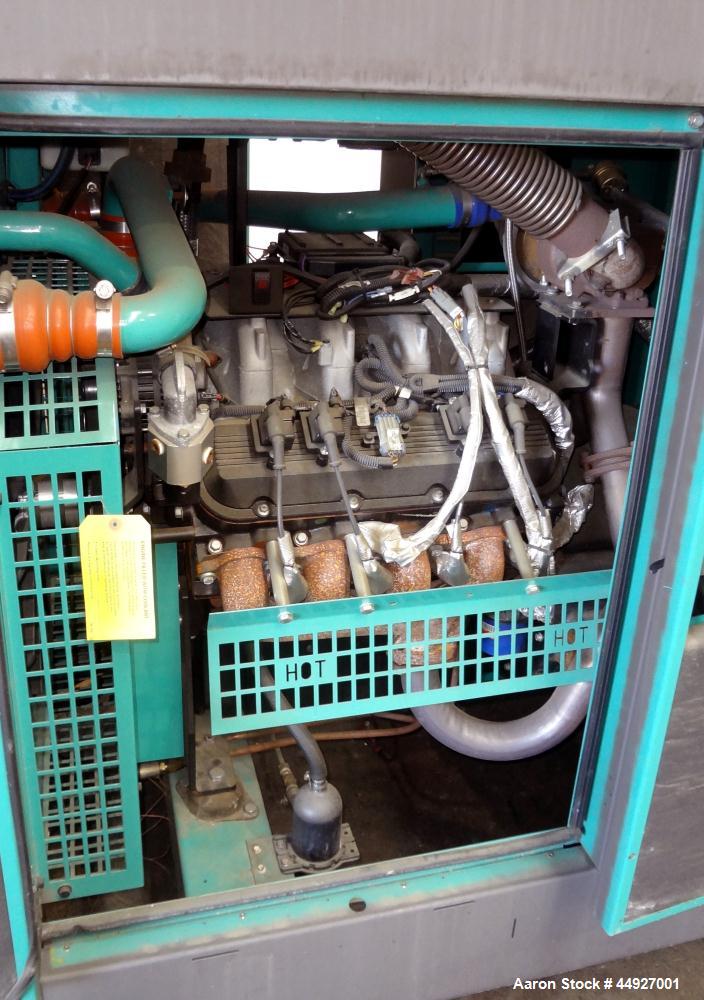 Used Cummins 150 kW Standby Natural Gas Generator Set, Model GGLB-5769053, Serial #G060941941.  GM8.1L-HO engine rated 225 hp at 1800 rpm, EPA certified to SI stationary emission regulation 40 CFR, p...