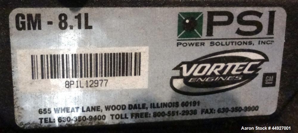 Used Cummins 150 kW Standby Natural Gas Generator Set, Model GGLB-5769053, Serial #G060941941.  GM8.1L-HO engine rated 225 hp at 1800 rpm, EPA certified to SI stationary emission regulation 40 CFR, p...