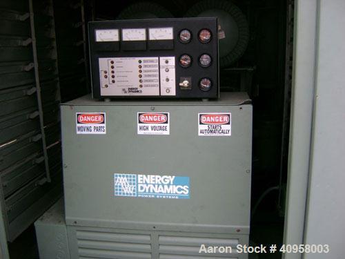 Used Cummins 400kW continuous rated natural gas generator set. Cummins rich burn engine, model GIA-28. 2113 hours since new in 1994, sound enclosure, control panel, circuit breaker, mufflers, cooler ...