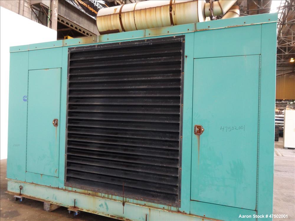Used Cummins 500 kW Natural Gas Generator. Cummins GTA28 engine.