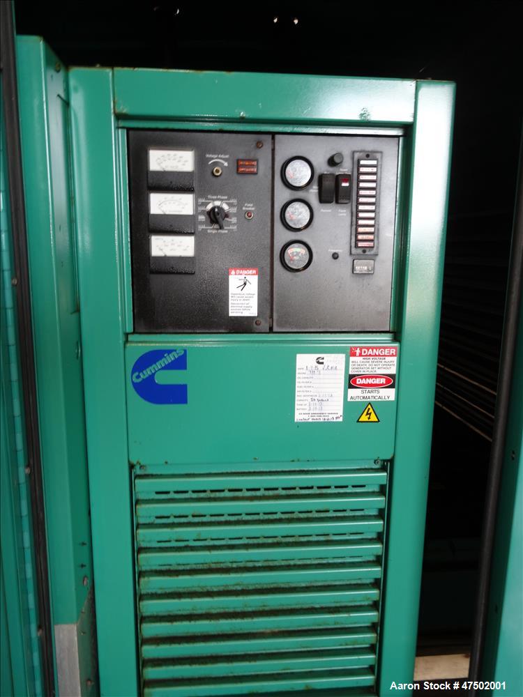 Used Cummins 500 kW Natural Gas Generator. Cummins GTA28 engine.