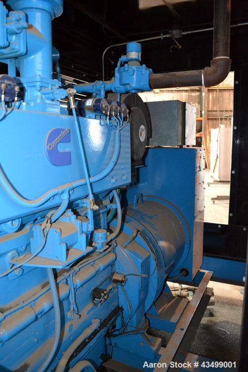 Used Cummins 200 kW Natural Gas Generator Set. Cummins model GTA855A engine rated 310 HP @ 1800 RPM SN-25205665. 3/60/277/480V. MagnaMax generator, model M10765-01-0595. 400 Amp main-line circuit bre...