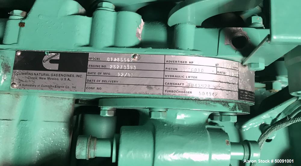 Used Cummins 215 kW Natural Gas Generator.