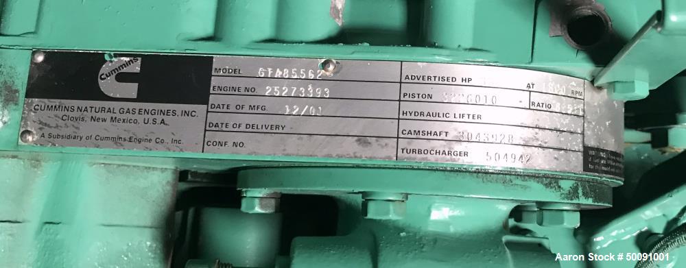 Used Cummins 215 kW Natural Gas Generator.
