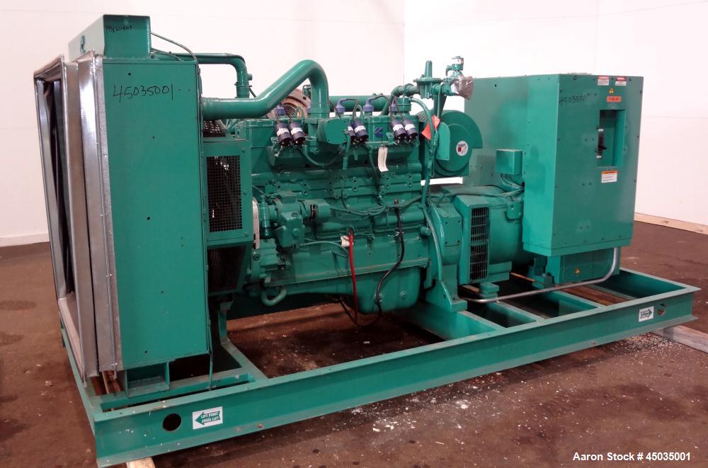 Used- Cummins 250kW Standby (225kW Prime) Natural Gas Generator Set. Cummins GTA855G-3 engine rated 383 hp @ 1800 rpm, seria...