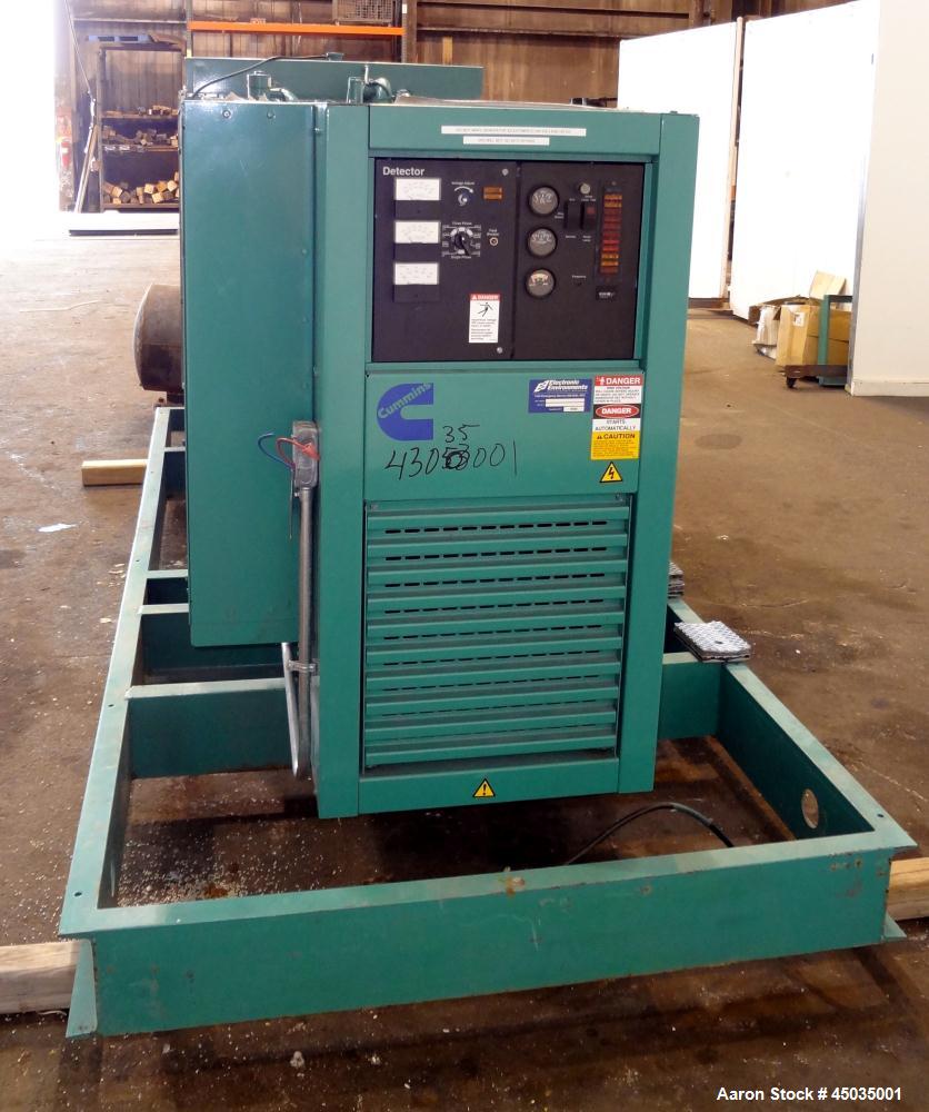 Used Cummins 250kW Standby (225kW Prime) Natural Gas Generator Set. Cummins GTA855G-3 engine rated 383 hp @ 1800 rpm, serial #25287760. 3/60/480V 12 lead reconnectable to other voltages.  400 Amp mai...