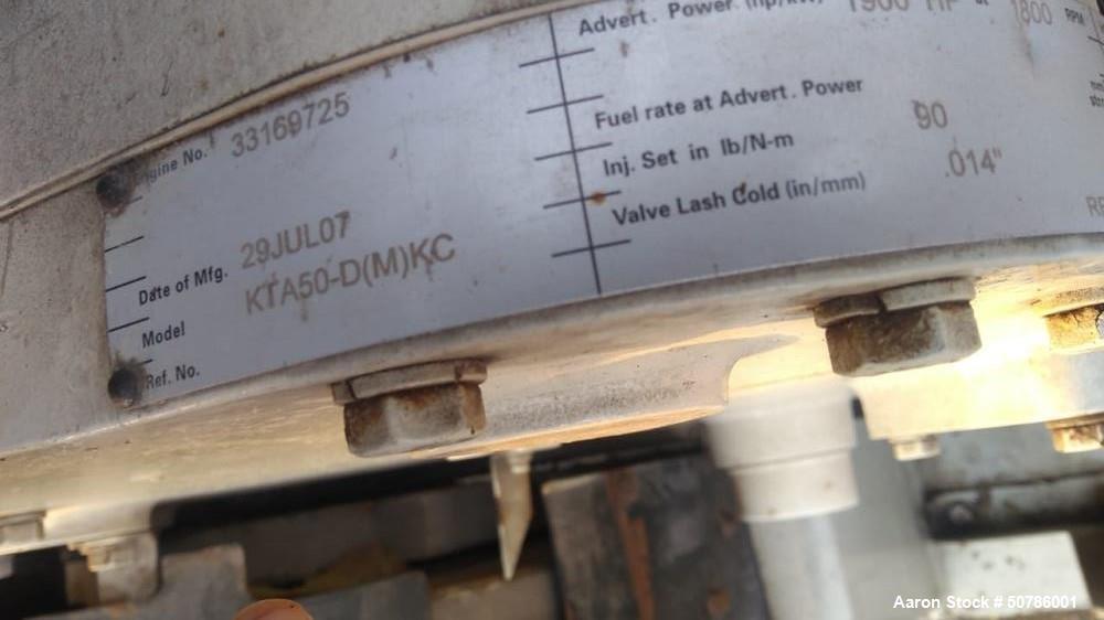 Used Cummins 1200/1500 kW Standby Diesel Generator Set