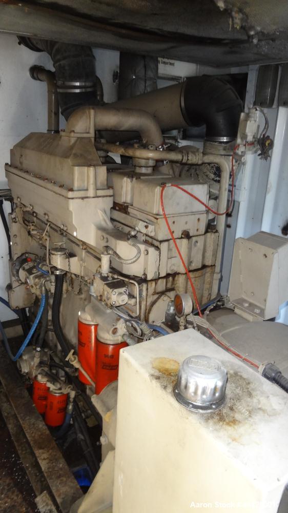 Used- Cummins 500 kW diesel generator set, Cummins KT19-G4 engine rated 755 HP @ 1800 RPM, SN-37189481. 3/60/277/480V. 1250 ...