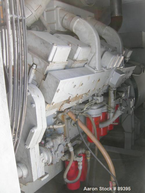 Used Cummins 775 kW Diesel Generator Set. Cummins model KTA38-GI engine, serial #31132466, rated 1135 hp at 1800 rpm. O'Brien generator end, 3/60/277/480 volt, model OB775KWDW63, serial #3029. Curren...
