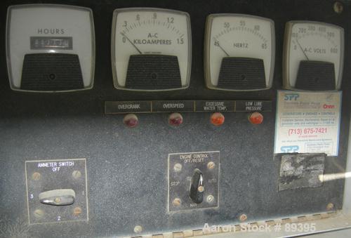 Used Cummins 775 kW Diesel Generator Set. Cummins model KTA38-GI engine, serial #31132466, rated 1135 hp at 1800 rpm. O'Brien generator end, 3/60/277/480 volt, model OB775KWDW63, serial #3029. Curren...