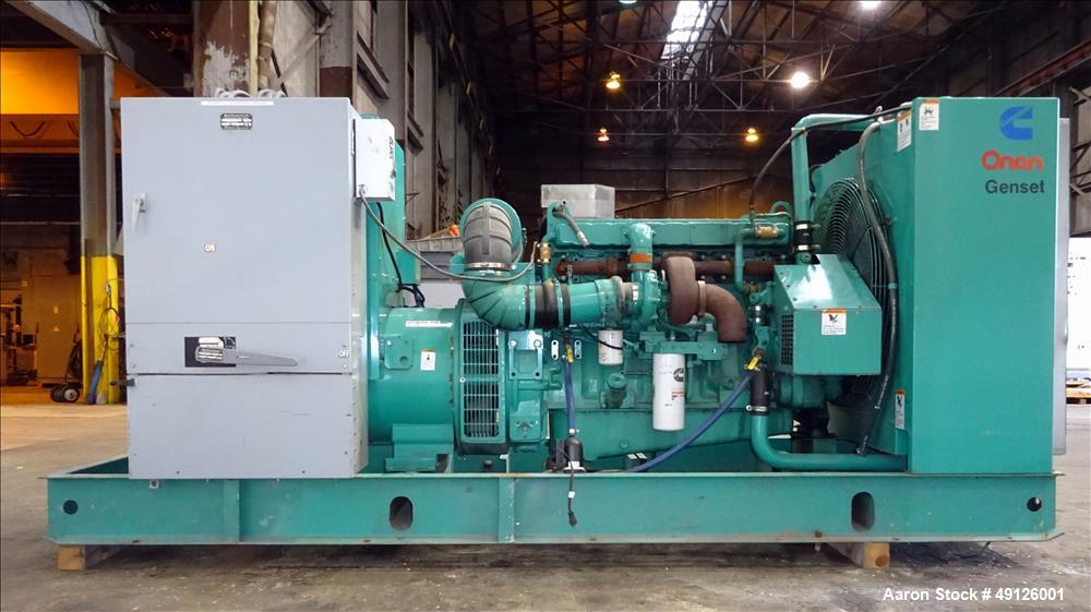 Used Onan 250 kW Standby Diesel Generator Set, Model 250DFAC, SN-L920494533