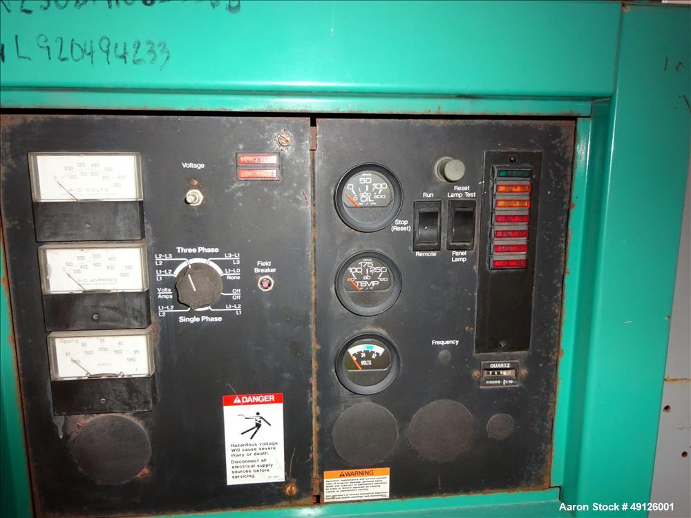 Used Onan 250 kW Standby Diesel Generator Set, Model 250DFAC, SN-L920494533