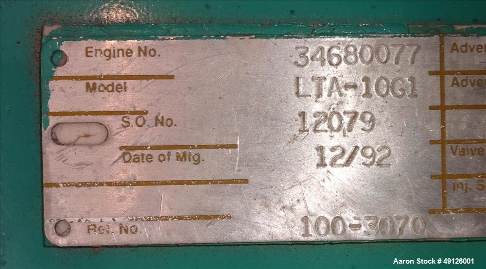 Used Onan 250 kW Standby Diesel Generator Set, Model 250DFAC, SN-L920494533