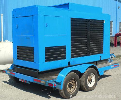 Used Cummins 200kW portable standby diesel generator set.Cummins model NT-855-G4 engine rated 375HP @ 1800 RPM. 3/60/208-240/380-480V. 350 Amp main-line circuit breaker. Weather enclosure with sub-ba...