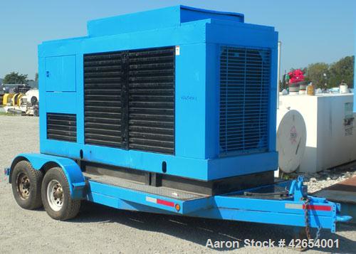 Used Cummins 200kW portable standby diesel generator set.Cummins model NT-855-G4 engine rated 375HP @ 1800 RPM. 3/60/208-240/380-480V. 350 Amp main-line circuit breaker. Weather enclosure with sub-ba...