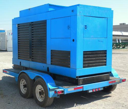 Used Cummins 200kW portable standby diesel generator set.Cummins model NT-855-G4 engine rated 375HP @ 1800 RPM. 3/60/208-240/380-480V. 350 Amp main-line circuit breaker. Weather enclosure with sub-ba...