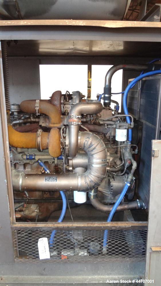 Used Cummins 350 kW standby diesel generator set, Cummins NTTA855G2 engine rated 535 HP @ 1800 RPM, SN-18109439. 3/60/277/480V. 600 Amp main line circuit breaker. Weather enclosure. 215 Hours. Year 1...