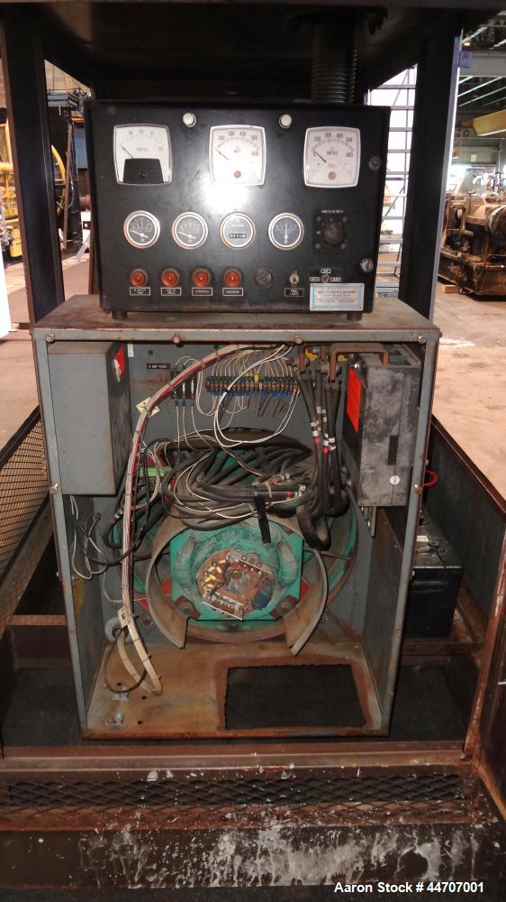 Used Cummins 350 kW standby diesel generator set, Cummins NTTA855G2 engine rated 535 HP @ 1800 RPM, SN-18109439. 3/60/277/480V. 600 Amp main line circuit breaker. Weather enclosure. 215 Hours. Year 1...
