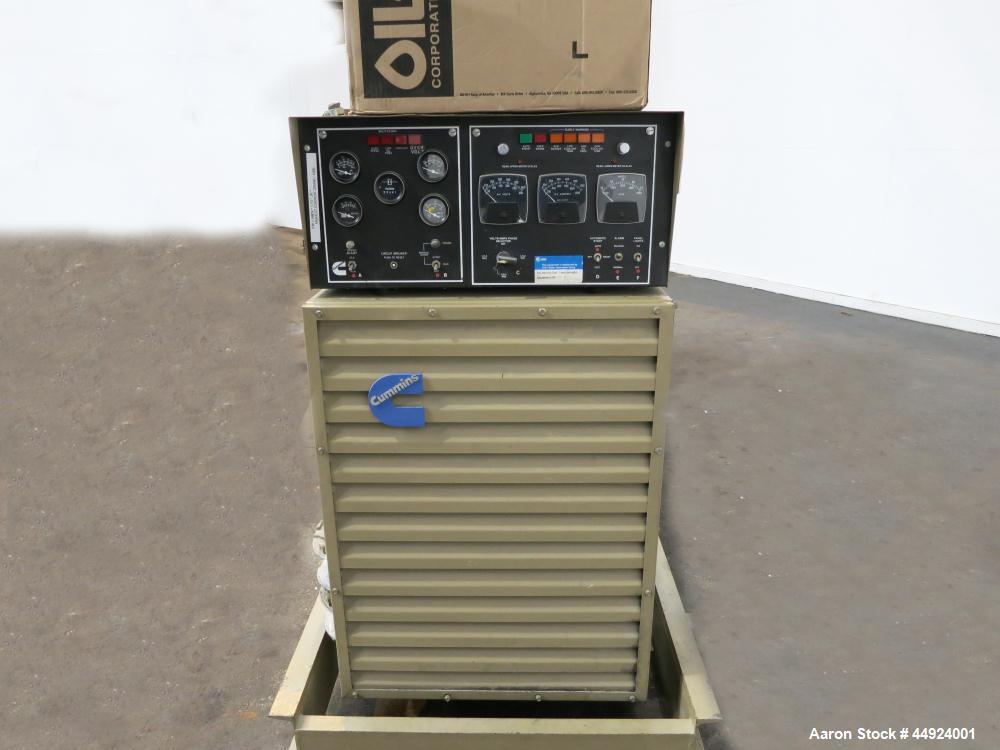 Used Cummins 350 KW Standby Diesel Generator Set.  Cummins NTTA855GS2 engine rated 535 hp @ 1800 rpm, serial #30300327.  3/60/277/480V.  600 Amp mainline circuit breaker.  Coolant heater.  Muffler an...