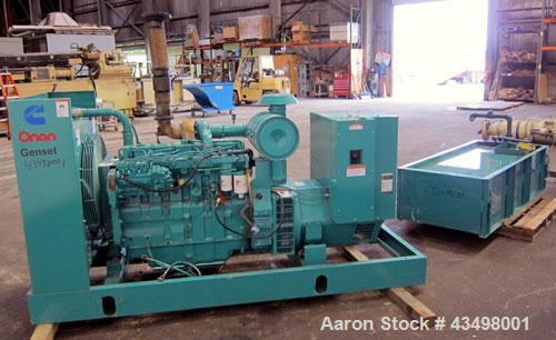 Used Cummins 125kW Diesel Generator Set, model 125DGEA, serial H920481242. Cummins model 6CT8.3-G engine rated 207 hp @ 1800 rpm, serial #44784082. 3/60/120/240V (rated 83 kW as single phase), 200 am...