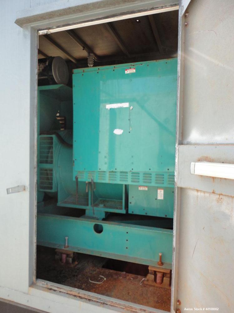 Used Cummins 1500 kW standby (1250kW prime) diesel generator set. Cummins Model 1500DFLE-1062, SN-F000120499. Cummins KTA50-G9 engine rated 2220 HP @ 1800 RPM, emissions EPA tier 1, SN-33146315. 3/60...
