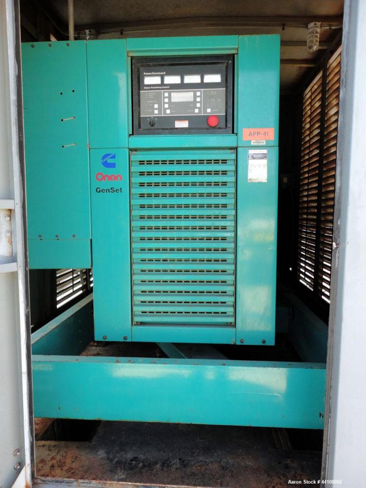 Used Cummins 1500 kW standby (1250kW prime) diesel generator set. Cummins Model 1500DFLE-1062, SN-F000120499. Cummins KTA50-G9 engine rated 2220 HP @ 1800 RPM, emissions EPA tier 1, SN-33146315. 3/60...