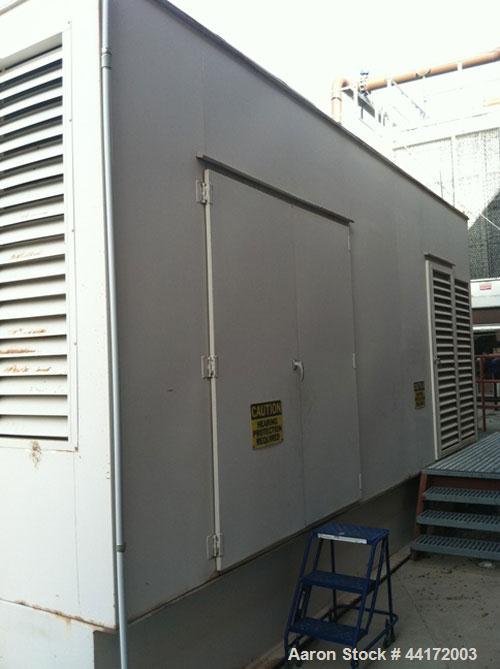 Used Cummins 1500kW Standby Diesel Generator Set. Cummins model 1500DFMB, SN-F950580271. 3/60/480V. PMG - permanent magnet generator. PowerCommand digital control panel. Weather enclosure. Sub-base f...