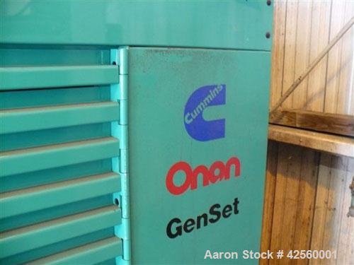Used Cummins/Onan 250 kW Diesel Generator Set. Cummins model 250DFAC, 3/60/480V. Power Command digital control panel. Weather enclosure. 18 hours. Yr 1997.