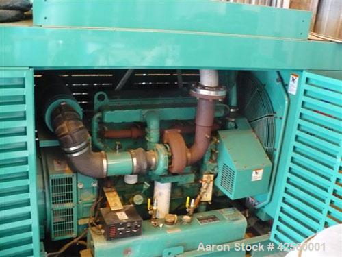 Used Cummins/Onan 250 kW Diesel Generator Set. Cummins model 250DFAC, 3/60/480V. Power Command digital control panel. Weather enclosure. 18 hours. Yr 1997.