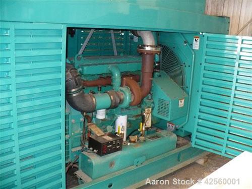 Used Cummins/Onan 250 kW Diesel Generator Set. Cummins model 250DFAC, 3/60/480V. Power Command digital control panel. Weather enclosure. 18 hours. Yr 1997.