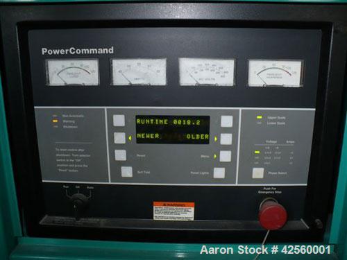 Used Cummins/Onan 250 kW Diesel Generator Set. Cummins model 250DFAC, 3/60/480V. Power Command digital control panel. Weather enclosure. 18 hours. Yr 1997.