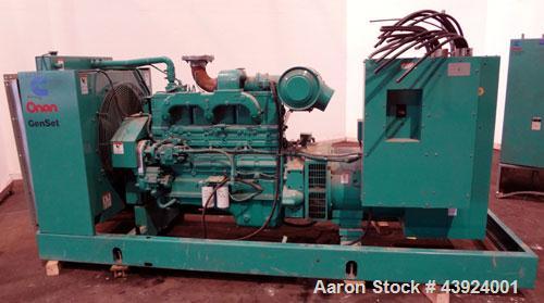 Used Cummins / Onan 275kW Standby (250 kW Prime) Diesel Generator Set. Cummins model 275DFBF, SN- H940551392. Cummins NT-855-G6 engine rated 435 HP @ 1800 RPM. 3/60/277/480V. 500 Amp main-line circui...