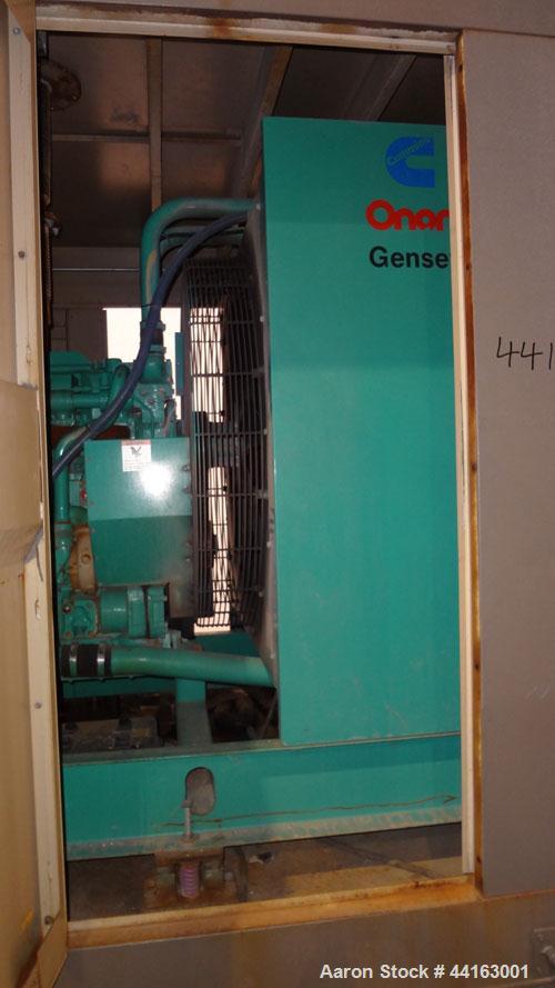 Used Cummins 450kW standby (410 kW prime) diesel generator set, Cummins DFEC, SN-H920478934. Cummins KTA19-G3 engine rated 685 HP @ 1800 RPM, SN-31143698. 3/60/277/480 V. PMG permnaent magnet generat...