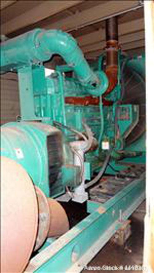 Used Cummins 450kW standby (410 kW prime) diesel generator set, Cummins DFEC, SN-H920478934. Cummins KTA19-G3 engine rated 685 HP @ 1800 RPM, SN-31143698. 3/60/277/480 V. PMG permnaent magnet generat...